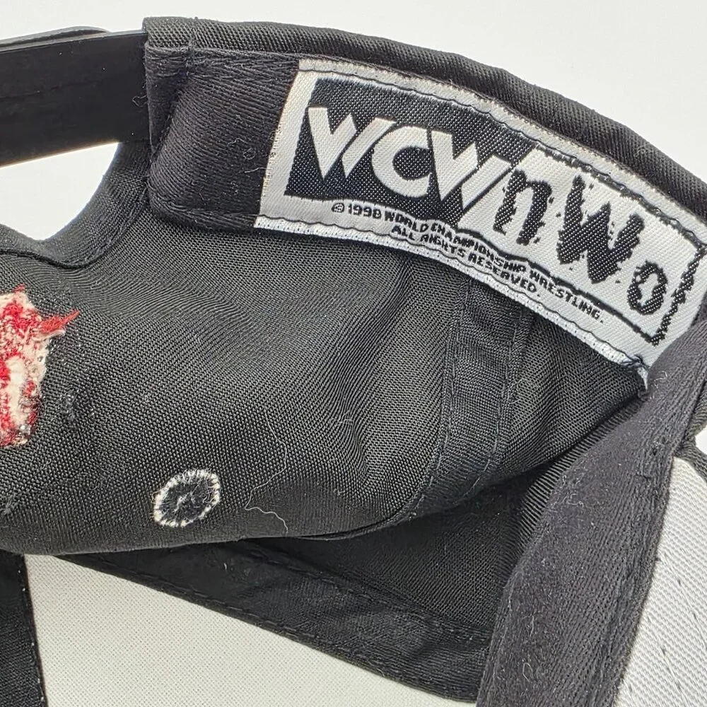 Vintage WCW nWo Hat Cap Snap Back Mens One Size Wrestling Sting Wolfpac 90s